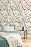 Botanic removable wallpaper - Off-white (English Afternoon collection)