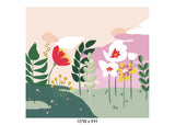Summer clouds removable wallpaper mural