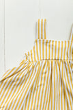Jumper dress in yellow stripes