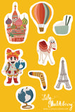Sticker Pack - Lily Huckleberry Around the World (5 sheets)