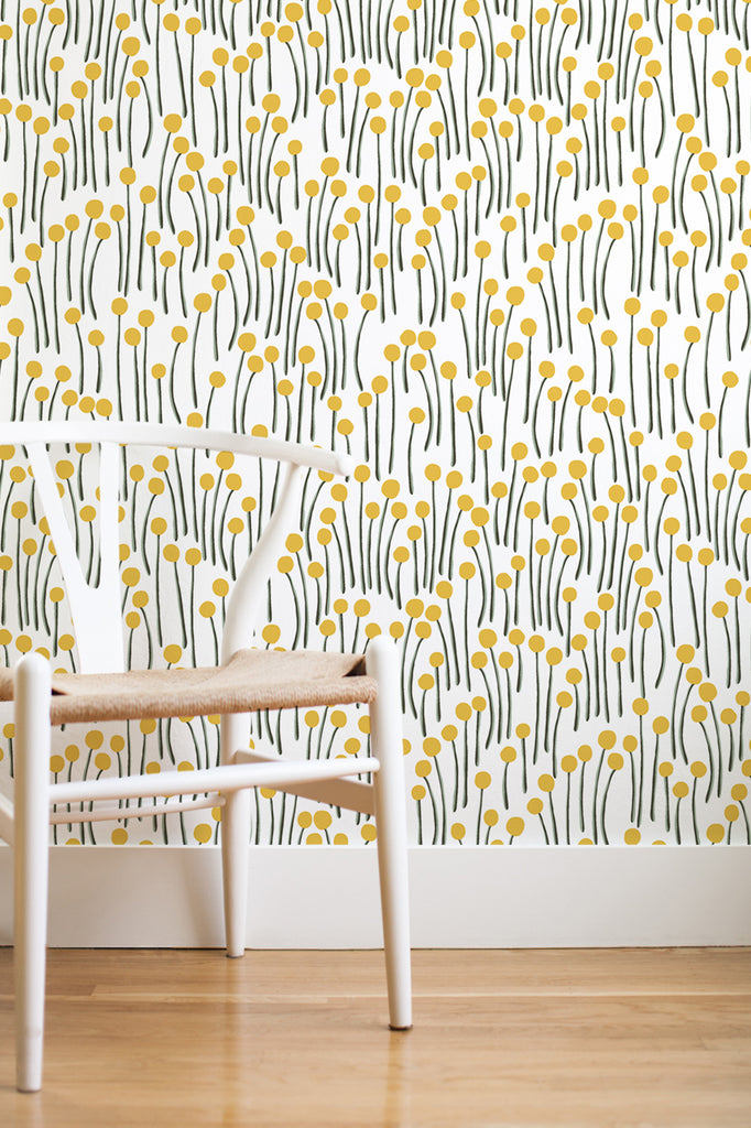 Yellow trailhead removable wallpaper