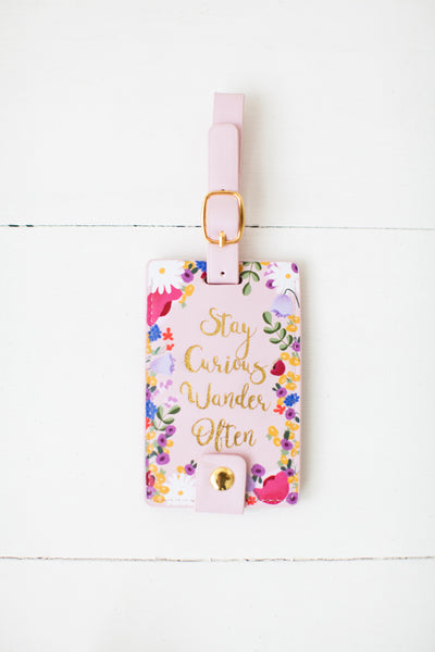 Luggage tag - Stay Curious, Wander Often