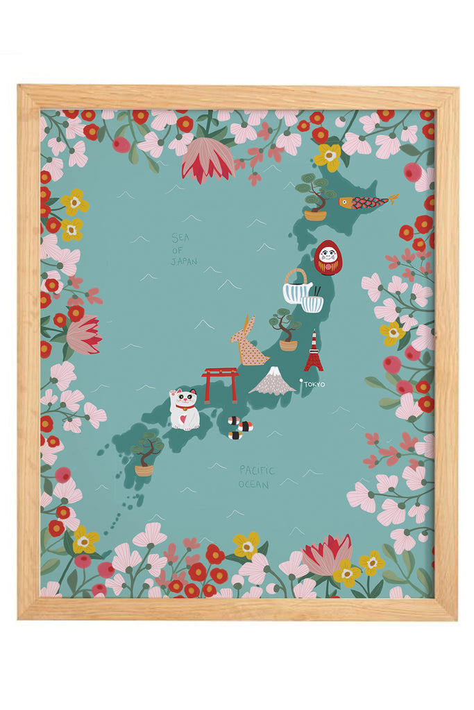 Map Print - Japan