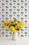 Tea & Crumpets removable wallpaper - off-white (English Afternoon collection)